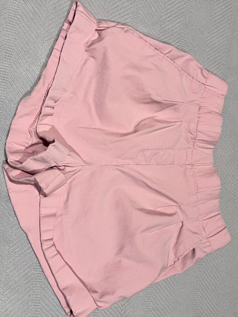 Retrology Shorts Womens Size 10 Pink Blush High Waist Mid Length Paperbag Shorts